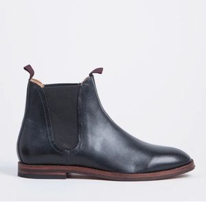 Hudson London Tamper in Black Chelsea Boots Size 8.5
